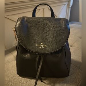 Kate spade Leila Medium Flap Black Backpack